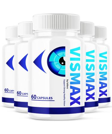 (5 Pack) Vismax Revive Capsules Vis Max Premium Eye Health & Vision Support Vitamin Supplement Pills Premium All-Natural Ingredients Advanced Formula for Healthy Eyesight Focus Visual Sight (300 ct)