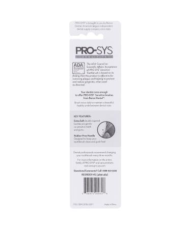 PRO-SYS Extra Soft Toothbrush for Sensitive Gums - Pack of 2 (ADA Accepted) - Buy Online on GoSupps.com