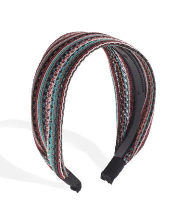 VOCOSTE Wide Headbands for Women Wide Bohemia Headbands Assorted Color