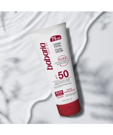 Crema Facial Solar Color BB Rosa Mosqueta SPF 50 - 75ml | Protecci n Solar y Cuidado de la Piel | Env o Internacional - Buy Online on GoSupps.com
