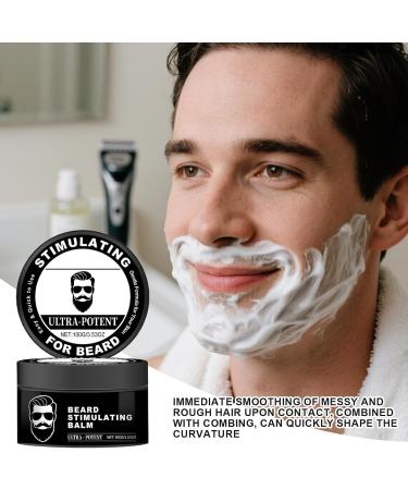  Dioeazh Men's Beard Cream - Moisturizing Mustache Balm - Complete Nourishing Scented Soothing Anti-Itch Care for Daily Styling Travel Winter Outings and Social Events - Buy Online on GoSupps.com