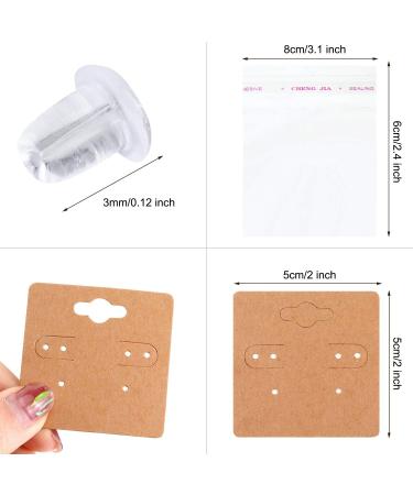 Earring Card Holder with Display Cards, Backs, and Self-Sealing Bags - Jewelry Display Solution - Buy Online on GoSupps.com