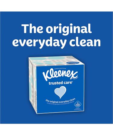 Kleenex Trusted Care Everyday Facial Tissues - 4 Cube Boxes, 280 Tissues Total - Buy Online on GoSupps.com