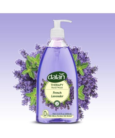 Dalan Therapy French Lavender Ultra Moisturizing Liquid Hand Soap for Normal and Dry Hands Fresh Clean and Soft Feeling (13.5 Fl Oz / 400 mL (Pack of 3)) - Buy Online on GoSupps.com