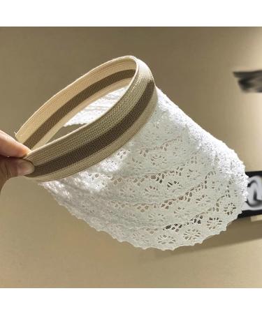 Rkstd Women's Top Hat Baseball Cap - Lace Beach Sun Hat for Mother's Day Gifts - Black 10 cm/3.9 - Buy Online on GoSupps.com
