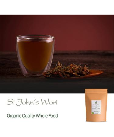Organic Saint John's Wort Herb 100g - Hypericum Perforatum - St John's Wort Tea - Herbal Remedy - Buy Online on GoSupps.com