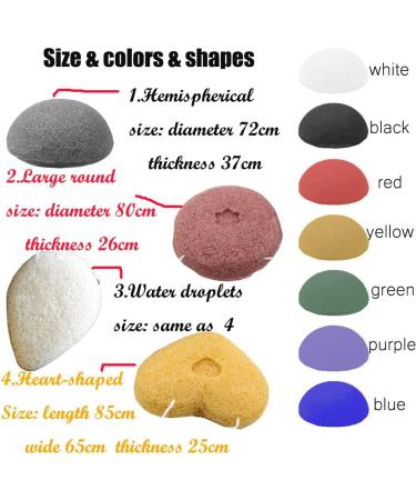 Buy Konjac Facial Sponges - Exfoliating & Cleansing Beauty Sponges for Radiant Skin | International Shipping Available - Buy Online on GoSupps.com