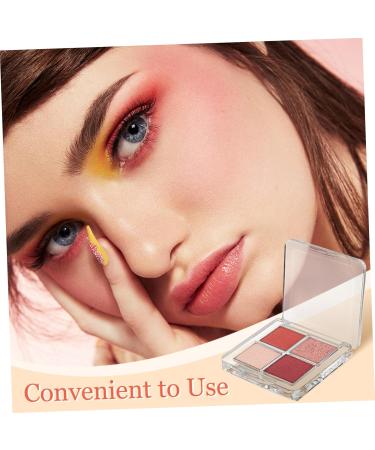 Healvian 6 Pcs Transparent Square Eye Shadow Box Empty Makeup Pallet Balm Blusher Containers Plastic - Buy Online on GoSupps.com