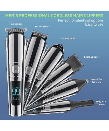 KIKOMO Beard Trimmer - Cordless All-in-One Waterproof Hair Clippers with LED Display, USB & Wall Charger - Buy Online on GoSupps.com