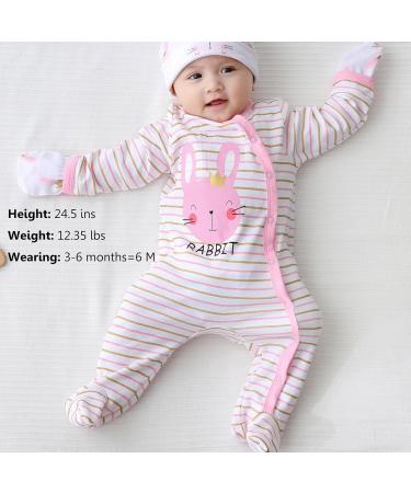 MAMIMAKA Baby Clothes: Cotton Footed Pajamas for Boys and Girls 0-18 Months - 6-9 Months Long Sleeve (Color9) - Buy Online on GoSupps.com