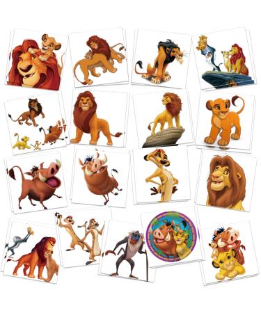 Lion King Birthday Party Supplies  34Pcs Temporary Tattoos Party Favors  Removable Skin Safe  Fake Tattoo Stickers for Goody Bag Treat Bag Stuff for Lion King Birthday Party Gifts Add Some Magic to Your Look
