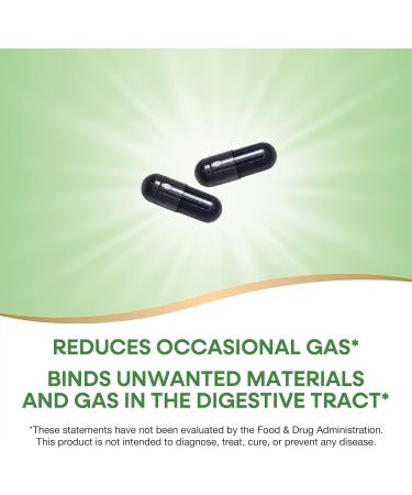 Nature's Way Activated Charcoal 280 mg - 360 Capsules for Digestive Health - Buy Online on GoSupps.com