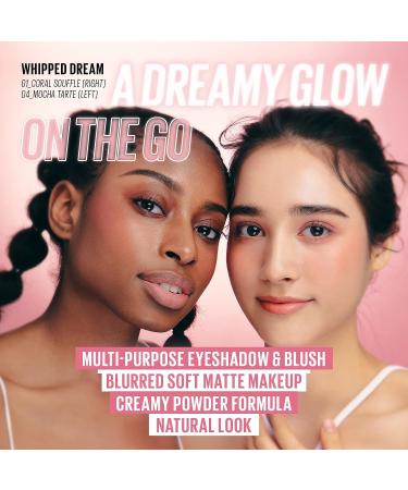 Kaja Whipped Dream Liquid Eyeshadow & Blush - Rose Macaron 0.17 Oz | Cotton Seed Oil | Buildable & Blendable | Airy Semi-matte Finish - Buy Online on GoSupps.com