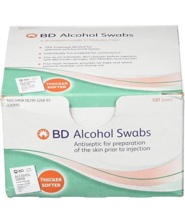 BD Alcohol Swabs 100 Each - Pack of 3 | Antiseptic Wipes for Skin Cleansing - Buy Online on GoSupps.com