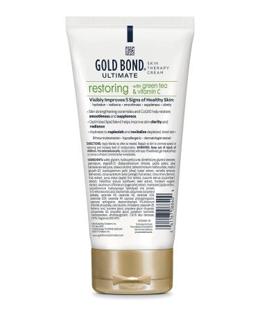 Gold Bond Ultimate Skin Therapy Cream Green Tea & Vitamin C 4.5 oz - Hydrating Body Lotion for Soft Skin (1 Pack) - Buy Online on GoSupps.com