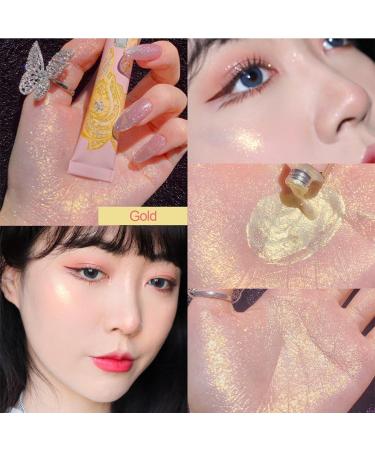 KWOLYKIM 2 Pack Blue & Gold Liquid Highlighter Set - Face & Body Luminizer for Three-Dimensional Shimmer Glow - Cruelty-Free Formula for Smooth Shine, Bronzing & Moisturizing - Buy Online on GoSupps.com