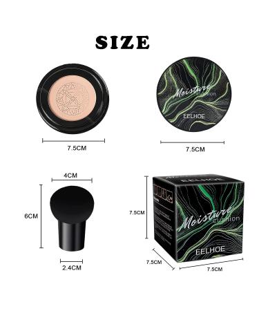 Mushroom Head Air Cushion CC Cream Foundation - Long Lasting Matte Concealer (Natural) - Buy Online on GoSupps.com