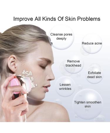 Beomeen 2 in 1 Facial Cleansing Exfoliating Brush - Ultra Fine Soft Bristles for Pore Deep Cleansing - Double Side Face Wash Scrub Brush - Gold - Buy Online on GoSupps.com