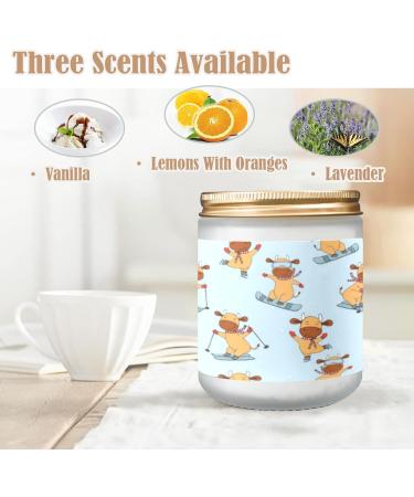 Orange Lemon Scented Candles - Aromatherapy Jar Candles Gift Set for Women | Long Lasting 7 oz - Perfect Birthday Gifts - Buy Online on GoSupps.com