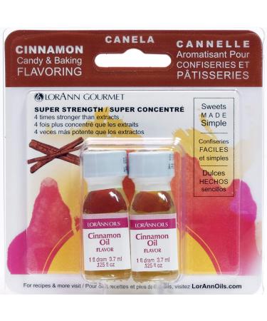 Lorann Oils Candy & Baking Flavoring .125oz 2/Pkg-Cinnamon Oil
