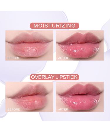 OKENTEN Fruity lip gloss fruit flavor moisturizing lipsticks transparent colorless lip lotion rolling ball lip oil liquid lipstick for plumper moisturized lips 6 pieces 6 pieces - Buy Online on GoSupps.com