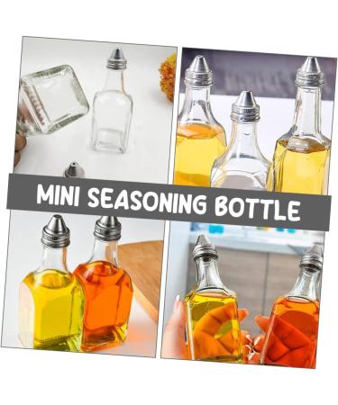 Zerodeko 2pcs Mini Spice Bottle Glass Containers Convenient Vinegar Dispenser Oil Storage Can Salad Dressing Dispenser Terrarium Tank Mini Containers Oil Holder Cruet With Cover Spice Jar 5.6X5.6X13.3CM Transparent - Buy Online on GoSupps.com
