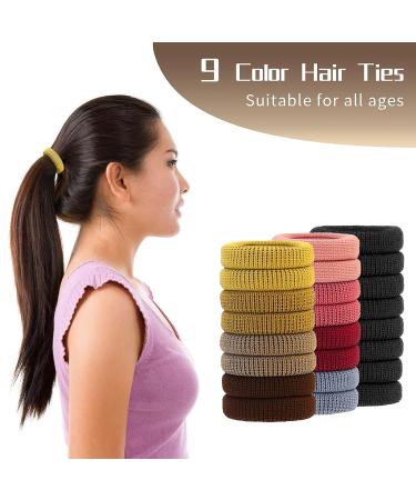 24 Pack Colorful Terry Cloth Knit Hair Scrunchies for Women - Elastic Hair Ties Ponytail Holders - Buy Online on GoSupps.com