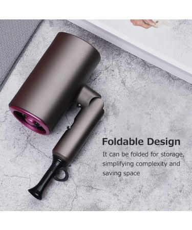 Hair Dryer Professional Folding Portable Household 1800W High Power Hair Blower Hair Drier 3 Variable Speed YUBZ US Plug Green grey white - Buy Online on GoSupps.com