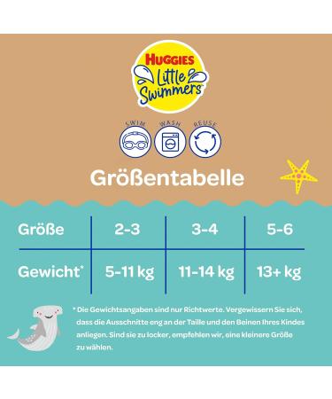 Huggies Little Swimmers Reusable Swim Diapers Size 3-4 Tropical (11-14 kg) - Best for International Shipping - Buy Online on GoSupps.com