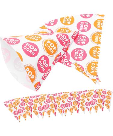 Healeved 100 Pcs Popcorn Bag Popcorn Cone Bags Cone Shaped Bags Candy Treat Bag Mini Treat Bags Cardboard Popcorn Boxes Mini Bags for Favors For Party Paper Child Packing Bag Christmas - Buy Online on GoSupps.com