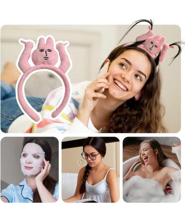 Funny Plush Headbands Bunny Hairband Grab Bangs Headdress | Rabbit Hair Clip Funny Rabbit Stuffed Animal Toy Hair For Boys Girls Halloween Accessories - Buy Online on GoSupps.com
