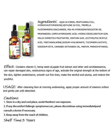 Facial Serum Skin Care Serum Vitamin E Facial Care Essence Elitzia ETFE202(Vitamin E) - Buy Online on GoSupps.com