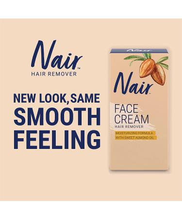 Nair Hair Remover Moisturizing Face Cream - Upper Lip, Chin & Face 2 oz - Buy Online on GoSupps.com