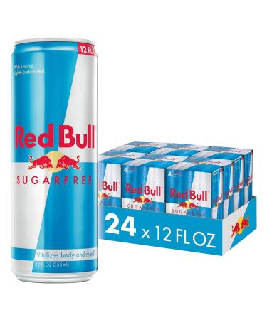 Red Bull Energy Drink, Sugar Free, 12 Fl Oz (24 Pack) Energy Drink Sugar Free 12 Fl Oz (Pack of 24)