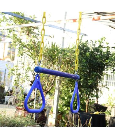 Trapeze Swing Bar Rings with Heavy Duty Chains - Blue Swing Set Accessories - Buy Online on GoSupps.com