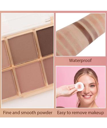 TESGADGETS 10 colors of matte harvest harvest palette makeup for rising women nude brown cacao taupes neutral matte cream smokey mini harsh palette contourup palettes - Buy Online on GoSupps.com