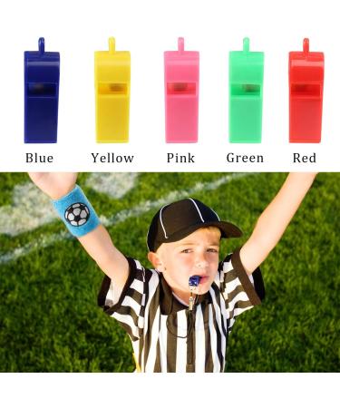 Kesote 10x Welding Band Football Wristbands & 10x Pipe Plastic Whistles - Perfect for Sports & Birthday Parties | 10 Colors Available - Buy Online on GoSupps.com