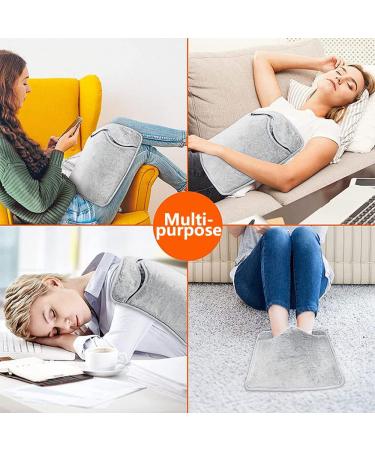 Electric Foot Warmer with 6 Heat Levels & Timers | Washable 40x40cm Heat Pad for Back Pain Relief | EU Plug International Shipping - Buy Online on GoSupps.com
