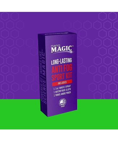Nano Magic Anti Fog Sport Spray 1 oz Travel Kit  Eyeglasses  Sunglasses  Goggles  Face Shield  Sports  Moisture-Repelling Nano Coating  No Streaks  Microfiber Cloth & Spray Glass  Professional Grade - Buy Online on GoSupps.com