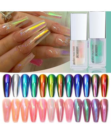 CAOQAO New Nail Beauty Liquid Powder Powder Nonfading Powder Liquid Powder Fairy Powder Manicure 5ml Gel Base Coat And Top Coat (B One Size) 1 count (Pack of 1) B - Buy Online on GoSupps.com