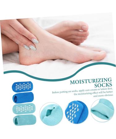 POPETPOP 2 Pairs Gel Socks Cracked Heel Care Socks Reusable Moisturizing Socks Foot Spa Sock Foot Covers Women Socks Supple Spa Socks Miss Vegetable Gel Moisture Absorption Commodity - Buy Online on GoSupps.com