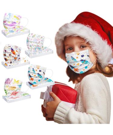 Children's Bandana Disposable Face Veil Industrial 3Ply Ear Loop 50PC - Buy Online on GoSupps.com