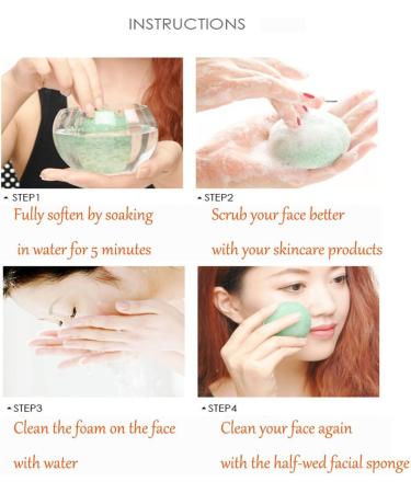 Buy Konjac Facial Sponges - Exfoliating & Cleansing Beauty Sponges for Radiant Skin | International Shipping Available - Buy Online on GoSupps.com