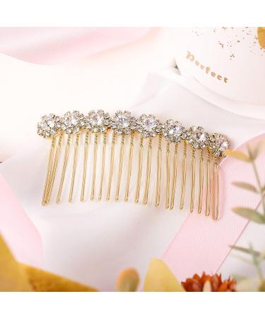 Geosar 4-Piece Rhinestone Hair Comb Set - Wedding Hair Accessories for Women and Girls - Buy Online on GoSupps.com