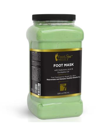 Foot Spa - Cream Mask for foot 128 Oz With Peppermint and Eucalyptus Oil - Pedicure Massage for Tired Feet and Body Hydrating Fresh Skin - Infused with Hyaluronic Acid Amino Acids Panthenol