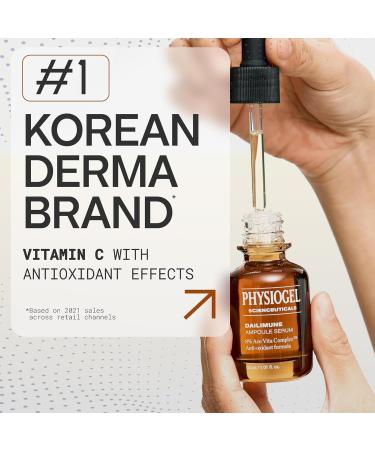 Buy Physiogel Scienceuticals Dailimune Vitamin C Face Serum - Antioxidant Hydrating Brightening & Moisturizing Ampoule - Strengthen Skin Barrier with Vitamin E & B5 - International Shipping Available - Buy Online on GoSupps.com
