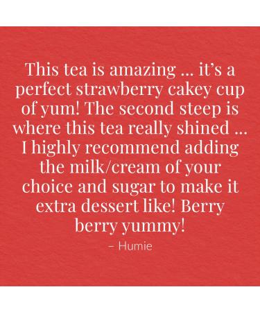 The Republic of Tea Strawberry Shortcake Cuppa Cake Herbal Tea - 36 Tea Bags - Buy Online on GoSupps.com