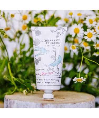 Library of Flowers True Vanilla Handcreme 2.65 oz Bergamot Dark Vanilla & Amber Scented Hand Cream for Women Luxury Moisturizing Lotion for Dry Hands Quick Absorbing Shea & Cocoa Butter - Buy Online on GoSupps.com