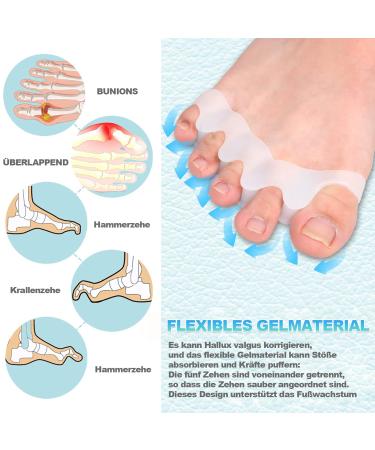 Dailisha 9pcs Big Toe Corrector Kit | Hallux Valgus Protection Orthopedic Bunion Splints Toe Separator & Hammer Toe Corrector for Men & Women - International Shipping Available - Buy Online on GoSupps.com