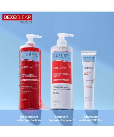 DEXECLEAR by DEXERYL Nettoyant hydratant apaisant Compense les effets dessechants des traitements anti-acn - Non com dog ne sans parfum - Visage & corps - Peau grasse tendance acn ique 400ml 400 ml - Buy Online on GoSupps.com